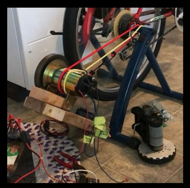 The bicycle generator rig