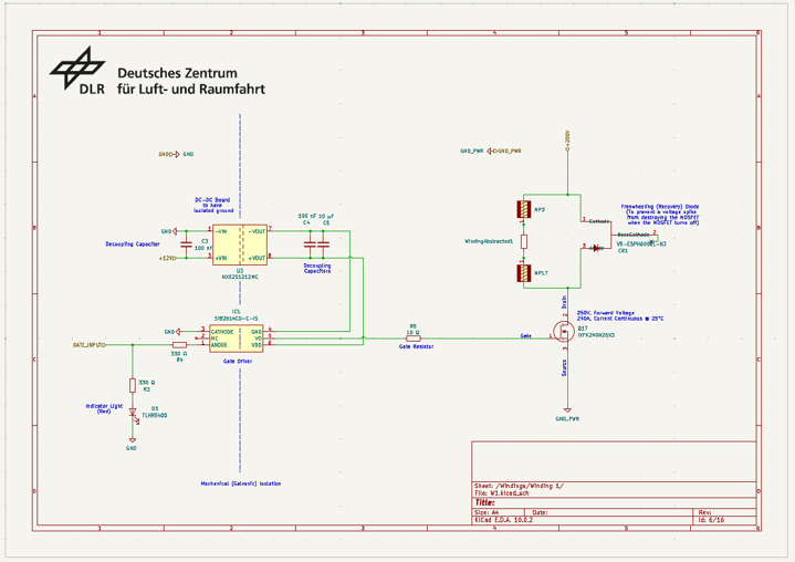Individual winding schematic sheet