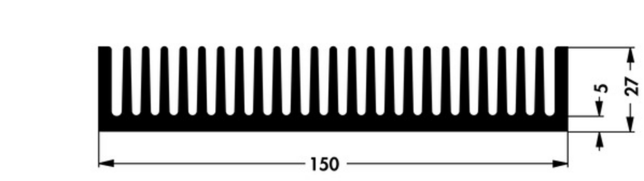 Heatsink profile drawing